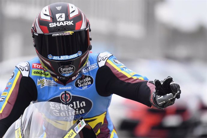 El piloto británico de Moto2 Sam Lowes (EG0,0 Marc VDS) en el GP de la Comunitat Valenciana 2020