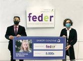 Foto: Sanofi Genzyme dona 5.000 euros a FEDER para seguir sensibilizando acerca de las Enfermedades Raras