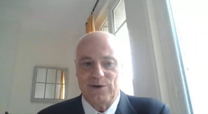 El presidente de la Autoridad Bancaria Europea (EBA, por sus siglas en inglés), José Manuel Campa, en el XXVII Encuentro del Sector Financiero organizado por Deloitte, ABC y Sociedad de Tasación.
