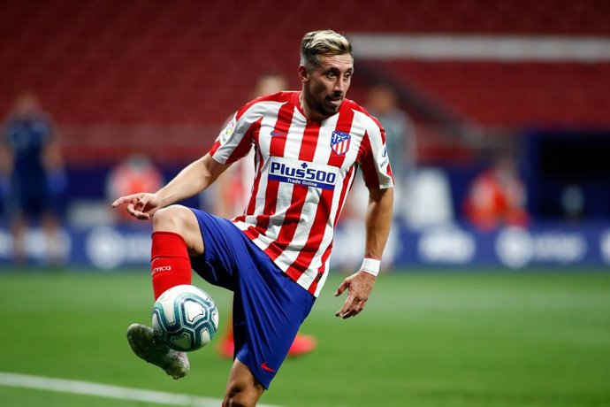 Héctor Herrera jugando con el Atlético