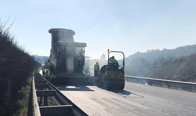 Obras en una carretera