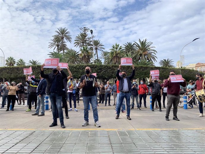 Protesta de los hosteleros de Melilla