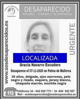 Localizan a la mujer de 38 años desaparecida desde hace más de una semana en Palma.
