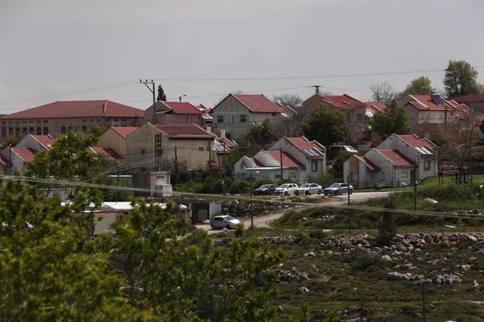 Vista general del asentamiento de Shifot Rahil, cerca de la ciudad cisjordana de Nablús