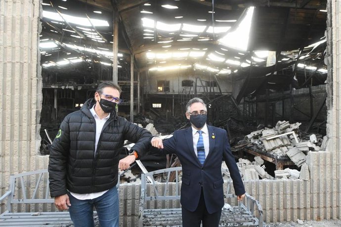 El ceo de Silence, Carlos Sotelo, y el conseller de Empresa y Conocimiento de la Generalitat, Ramon Tremosa