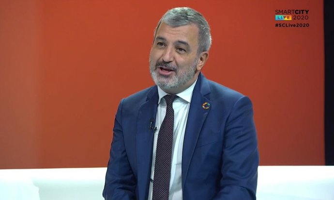 El primer teniente de alcalde de Barcelona, Jaume Collboni, en el Smart City Live
