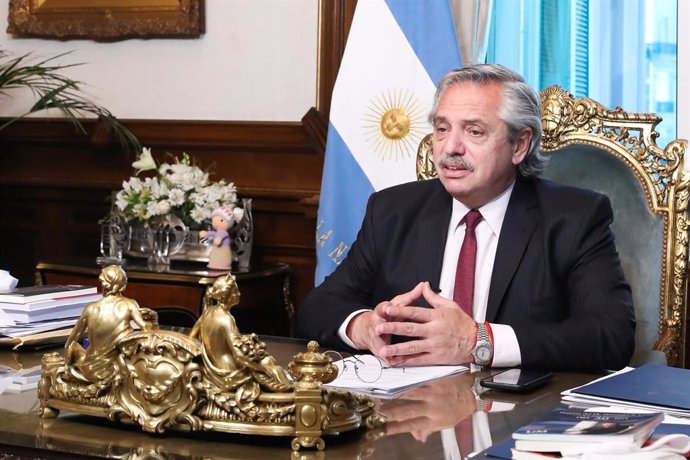 El presidente de Argentina, Alberto Fernández