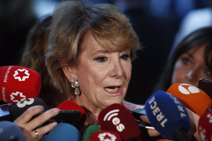 La expresidenta de la Comunidad de Madrid, Esperanza Aguirre.