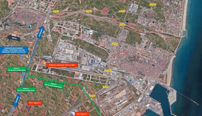 Ramal de acceso al puerto de Sagunt