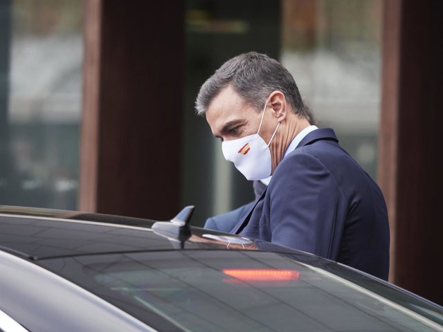 El president del Govern espanyol, Pedro Sánchez. Pamplona, Navarra (Espanya), 13 de novembre del 2020