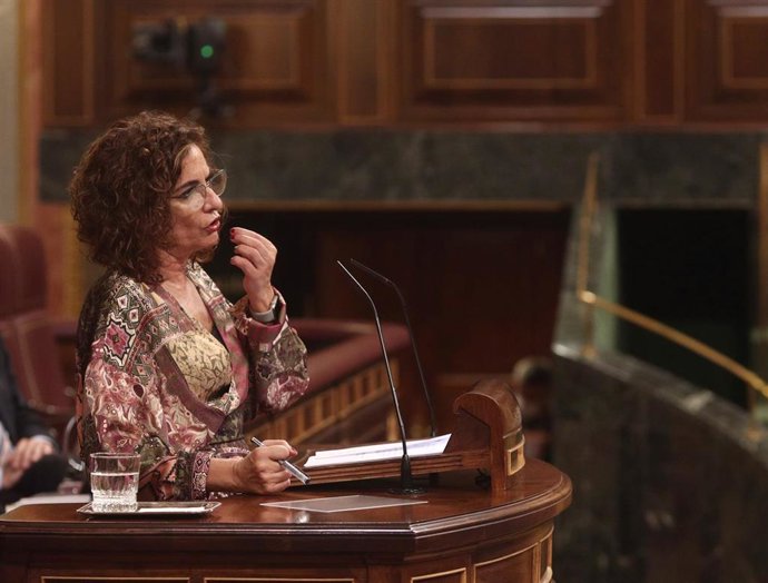La ministra portavoz y de Hacienda, María Jesús Montero.
