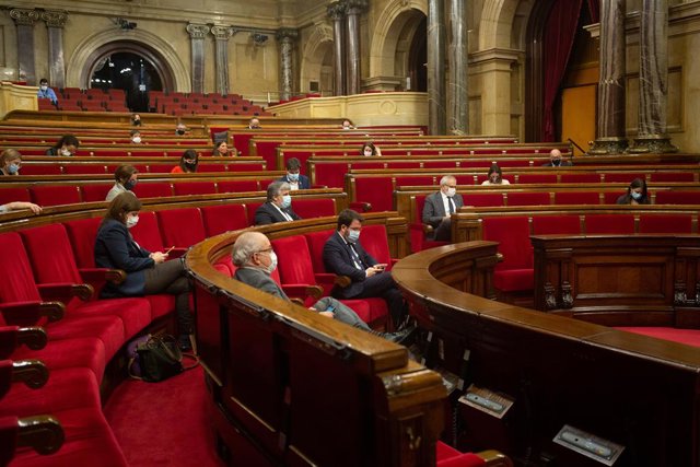 Ple del Parlament de Catalunya el 18 de novembre del 2020.