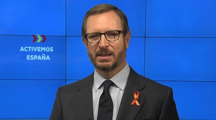 El portavoz del PP en el Senado, Javier Maroto.