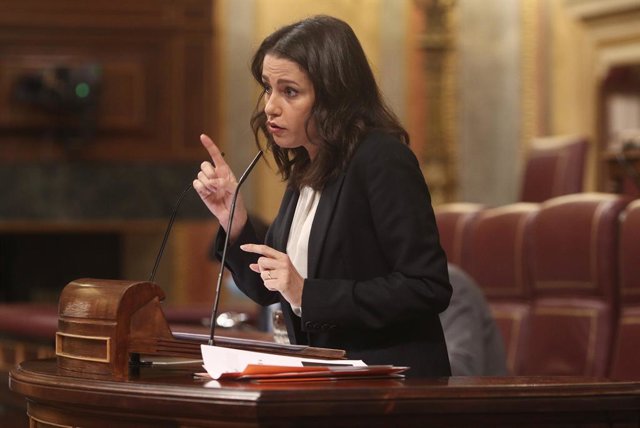La presidenta de Ciutadans, Inés Arrimadas, al Congrés.