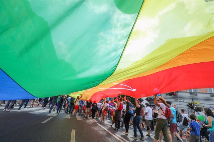Desfile del orgullo gay en Budapest en julio de 2018