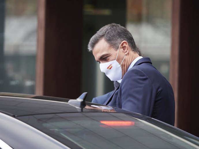 El president del Govern espanyol, Pedro Sánchez. Pamplona, Navarra (Espanya), 13 de novembre del 2020