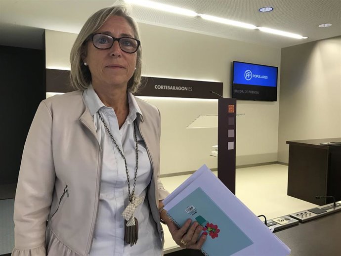 Foto de archivo de la diputada del PP Aragón Pilar Cortés.