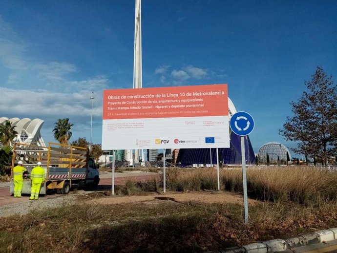 La Generalitat inicia el acondicionamiento del tramo en superficie de la Línea 10 de Metrovalencia