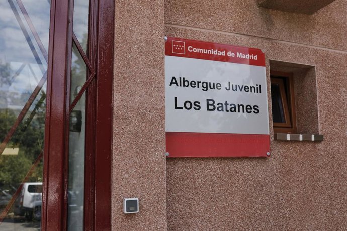 Entrada del albergue juvenil 'Los Batanes', en Rascafría (Comunidad de Madrid/España) a 6 de septiembre de 2020.