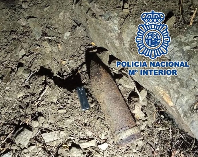 Proyectil localizado en Marbella