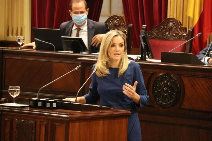 La portavoz adjunta de Cs, Patricia Guasp, durante el Debate de Política General.