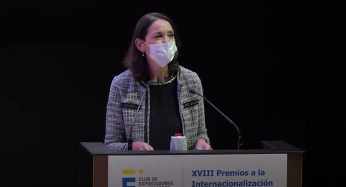 La ministra de Industria, Comercio y TUrismo, Reyes Maroto.