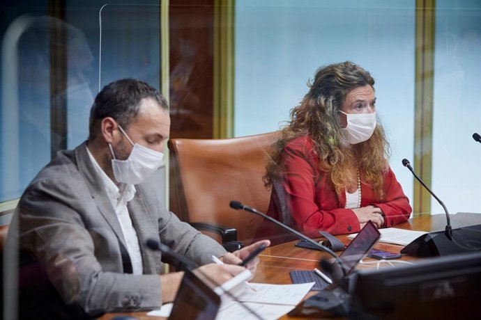 La consejera de Salud informa en el Parlamento  de la evolución de la pandemia en la Comunidad Autónoma Vasca