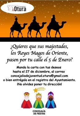 Otura prepara una cabalgata de los Reyes Magos a domicilio
