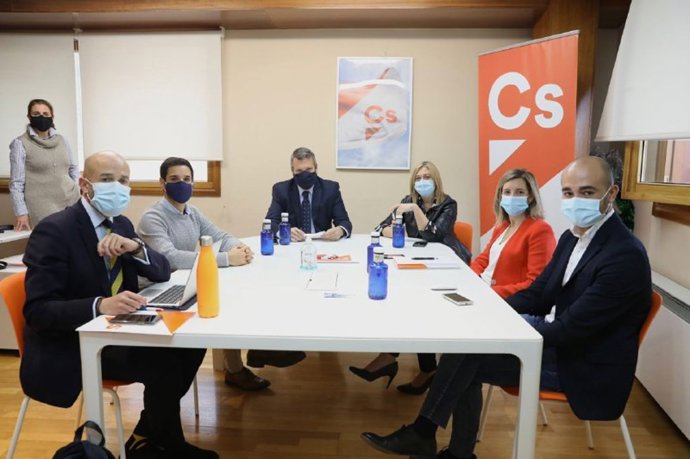 Reunión del Grupo Parlamentario de Cs en las Cortes de C-LM