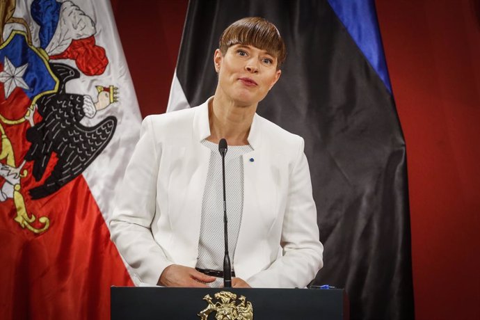 La presidenta de Estonia, Kersti Kaljulaid.