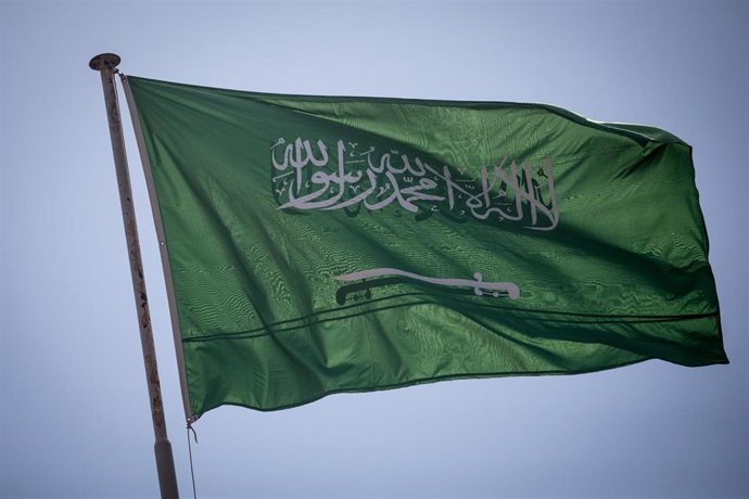 Imagen de archivo de la bandera de Arabia Saudí.