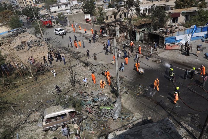 Ataque registrado en un mercado de Kabul, Afganistán, el pasado 10 de septiembre.