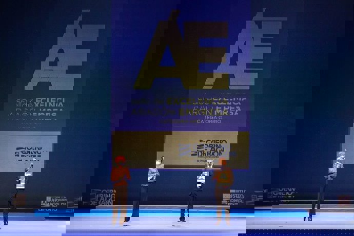 Antonio Matoral, Director General de MasterD, recoge el Sello de Oro de Excelencia Empresarial