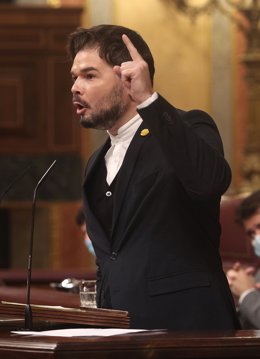 El portaveu d'ERC al Congrés,  Gabriel Rufián. Madrid (Espanya), 12 de novembre del 2020. 