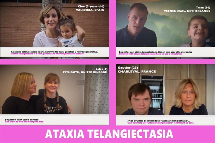 Campaña internacional de Aefat sobre la ataxia telangiectasia.