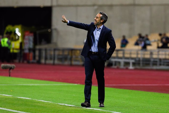 Jorge Vilda, head coach of Spain Team, during qualifying phase of Euro 2022 womens , football match played between Spain Team and  Czech Republic Team at La Cartuja Olympic  Stadium on October 23, 2020 in Sevilla, Spain.