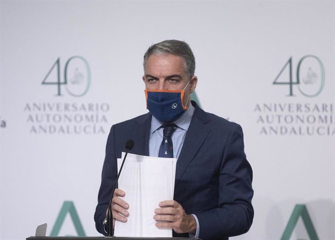 El consejero de Presidencia, y portavoz del Gobierno andaluz, Elías Bendodo