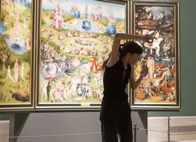 Actuación de la coreógrafa Carmen Werner en la sala del Bosc