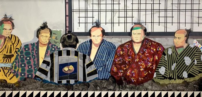 Miki Leal 'Podrían escaparse. No tengáis miedo'. Acrílico y acuarela sobre papel