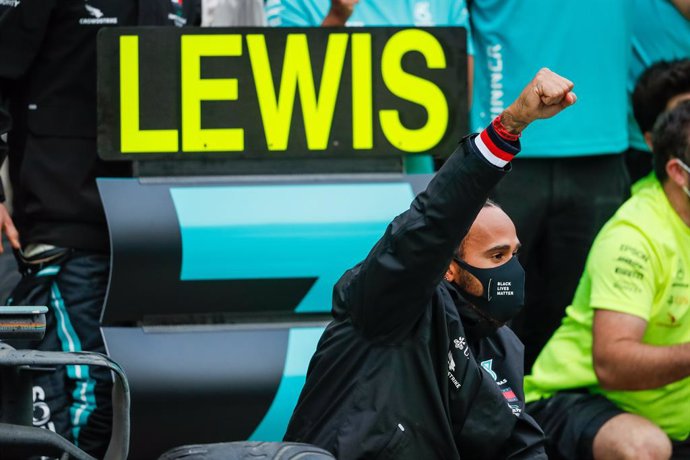 Lewis Hamilton celebra su séptimo Mundial