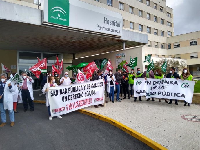 Protestas para exigir la derogación de la orden del 8 de noviembre sobre derechos de los sanitarios