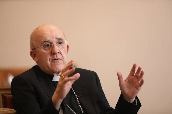 Retrato del arzobispo de Madrid, Carlos Osoro.