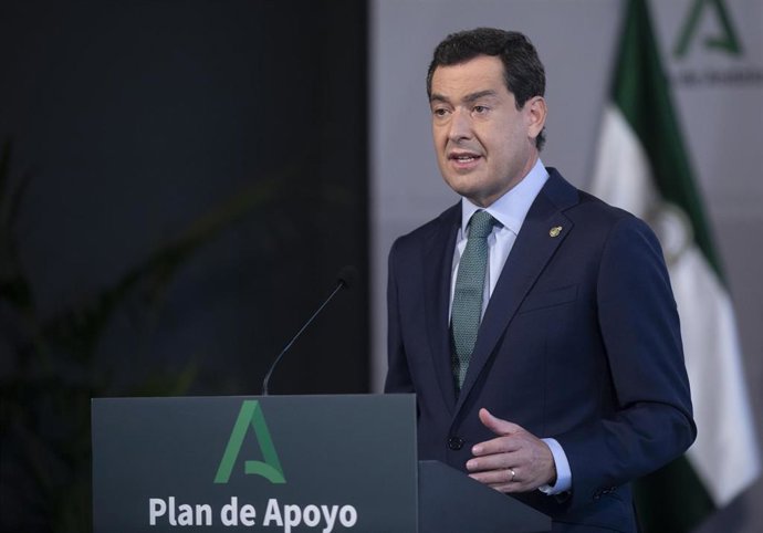 El presidente de la Junta de Andalucía, Juanma Moreno, en una foto de archivo.