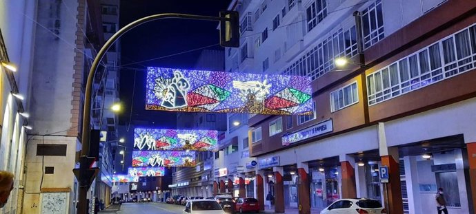 Luces navideñas en Badajoz