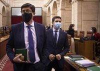 Marín achaca lo ocurrido en el Parlamento a una "estrategia" de Susana Díaz para "desestabilizar" el Gobierno andaluz