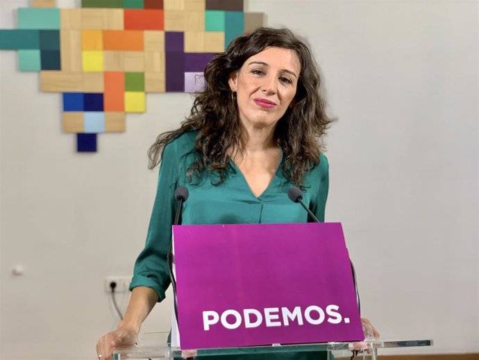 La secretaria de Servicios Públicos de Podemos Andalucía, Libertad Benítez.