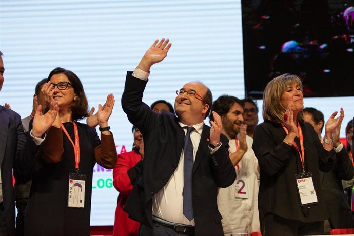 Eva Granados, Miquel Iceta y Núria Marín (PSC) en una imagen de archivo.