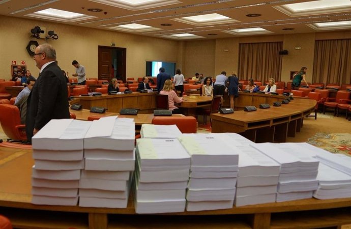 Imagen de la Comisión de Presupuestos del Congreso, durante una tramitación presupuestaria