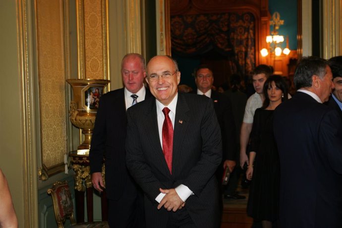 October 9, 2008 - Moscow, Russia: Rudy Giuliani attends the "For merits in foreign investments in Russia" award ceremony at the Reception House of the Ministry of Foreign Affairs of Russia. Giuliani, a personal attorney to US President Donald Trump, ref