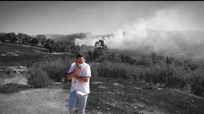 Vecino de la aldea de La Juliana en Almonaster la Real (Huelva)